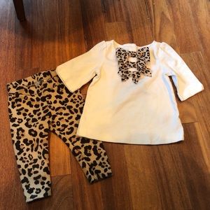 Janie and Jack Leopard print outfit